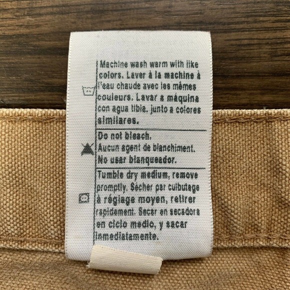 Carhartt Mens 50x32 Dungaree Fit Carpenter Pants Heavy Canvas Work Pants B11BRN - Picture 8 of 12